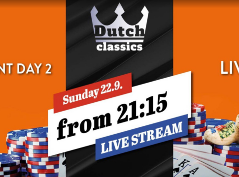 Der Livestream vom Tag 2 des Dutch Classics Main Events startet um 21:15 Uhr!