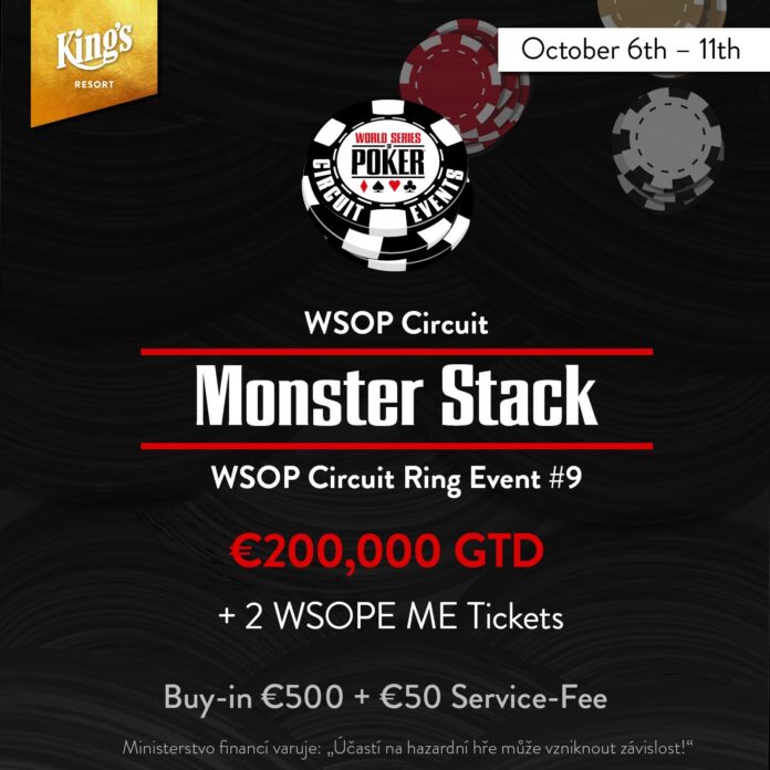 WSOP Circuit Monster Stack startet heute im King’s Hochgepokert