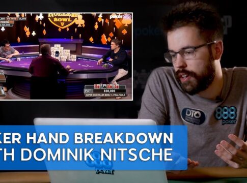 Dominik Nitsche analysiert eine Hand vom Super High Roller Bowl V!