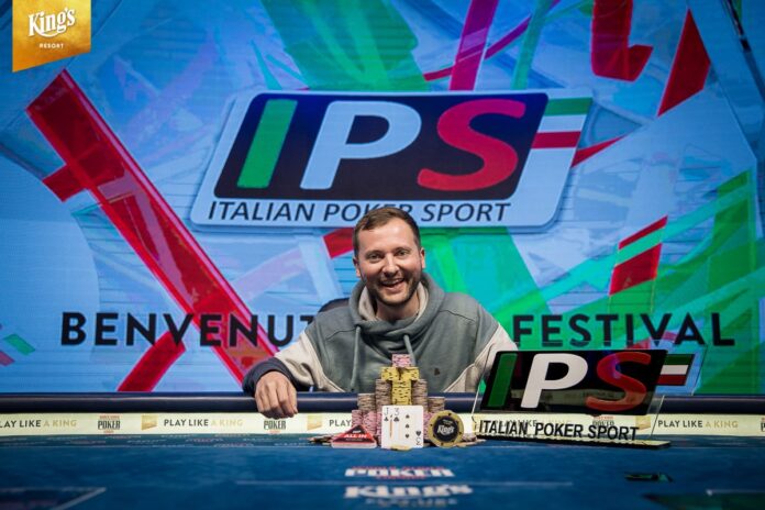 Kings Resort Italian Poker Sport Main Event Michal Mrakes Siegerfoto