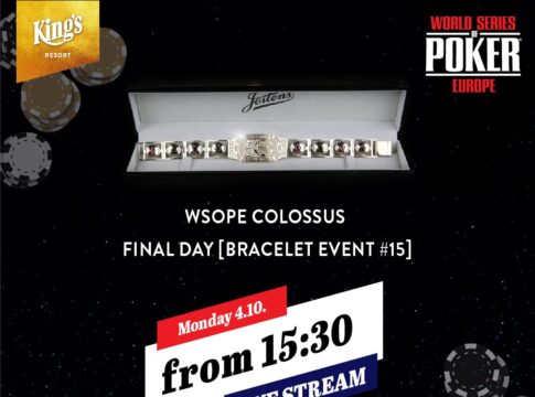 WSOPE Colossus – Live Stream vom Finale ab 15:30 Uhr
