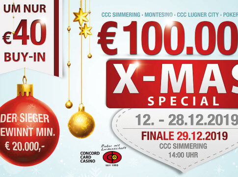 Dusan Ilic startet als Chipleader ins CCC X-Mas Special Finale