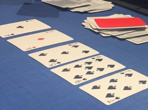 I got a straight flush – I fold!