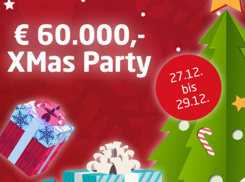 €60.000 GTD bei der win2day X-Mas Party vom 27.- 29. Dez!
