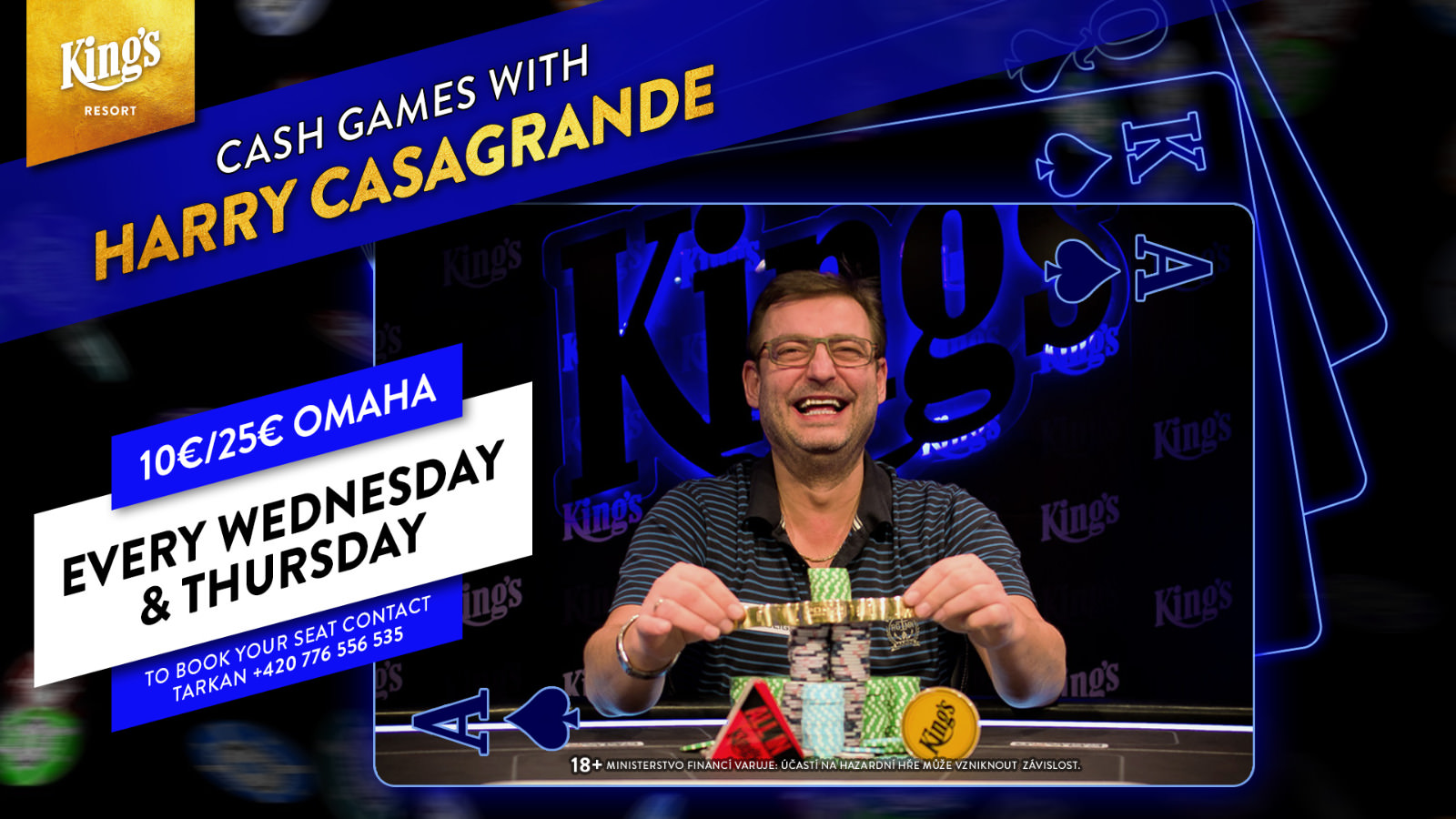 Harry Casagrande neuer Cash Game Host im Kings Hochgepokert