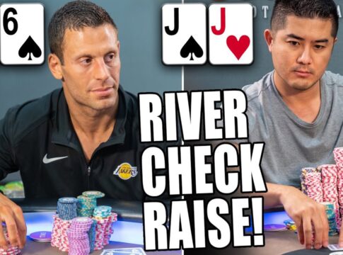 Live at the Bike – Andy CHECK RAISES Garrett Adelstein on the River