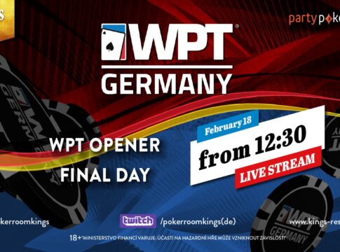 Dienstag ab ca. 12:30 Uhr Livestream vom Finale des WPT Opener Events!