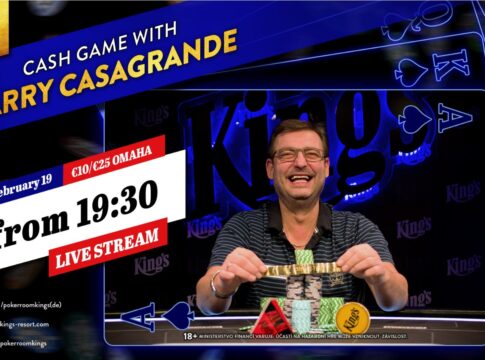 Mittwoch ab 19:30 Uhr Omaha Game mit Harry Casagrande im Livestream!