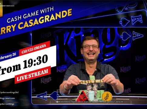 Mittwoch ab 19:30 Uhr Omaha Game mit Harry Casagrande im Livestream!