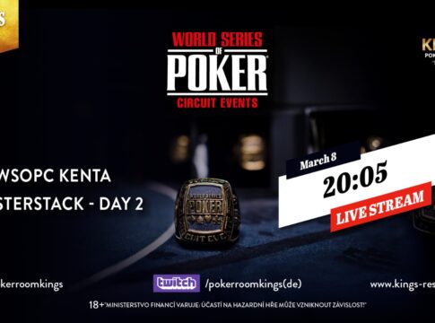 Sonntag ab ca. 20:05 Uhr Livestream vom Tag 2 des WSOPC Monsterstack!