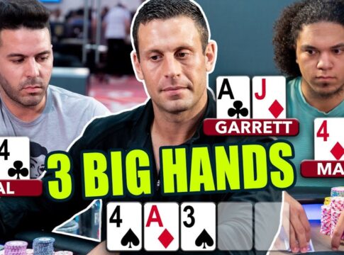 Drei schöne Hände bei LATB mit Garrett Adelstein und Konsorten