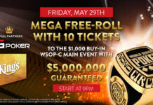 King’s Mega WSOPC Freeroll heute Abend auf GGPoker!