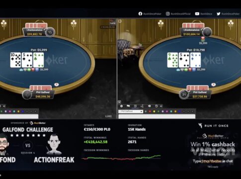 Actionfreak mit €100K-Plus in Session #5 der Galfond Challenge