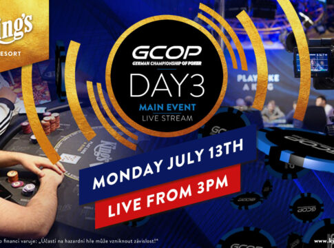 Montag ab 15:00 Uhr Premium Livestream vom GCOP Main Event Tag 3!