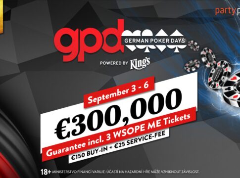 Nicht verpassen! €300.000 garantiert beim German Poker Days Main Event