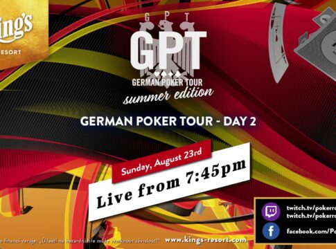 Sonntag ab ca. 19:45 Uhr Livestream vom Tag 2 des GPT Main Events!