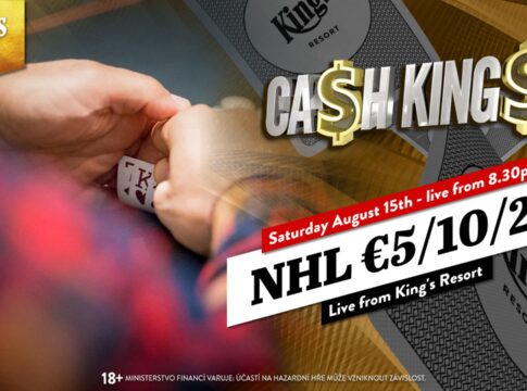 Samstag ab 20:30 Uhr Ca$h King$ NLH Special mit den Blinds €5/€10/€25!