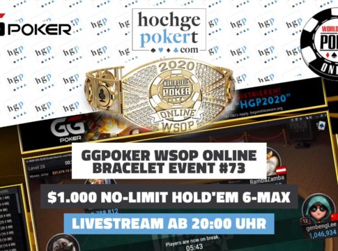 HGP-Twitch – Ab 20:00 Uhr Stream vom GGPoker €1.000 NLH 6-Max Event #73!