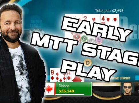 EARLY STAGE STRATEGY 6-Max Poker Tournament with Daniel Negreanu