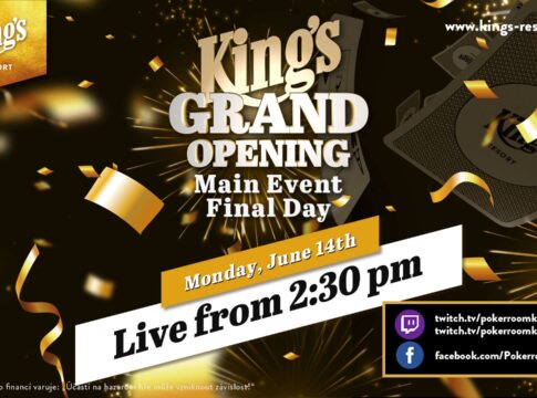 Montag ab ca. 14:30 Uhr Livestream vom Finale des King’s Grand Opening!