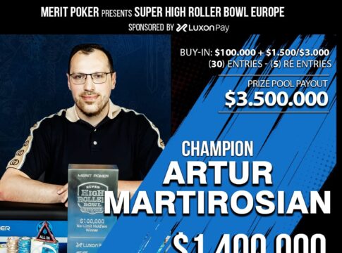SHRB Europe – Martirosian beim $100K NLHE nicht zu stoppen