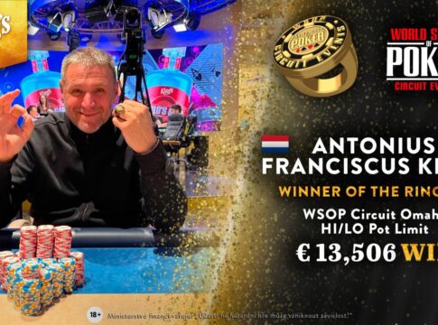 Antoninus Krijn holt den WSOPC Omaha Hi/lo-Ring