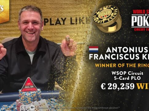 Zweiter WSOPC-Ring für Antoninus Krijn beim 5-Card PLO