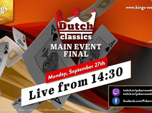 Montag ab 14:30 Uhr Livestream vom Finale des Dutch Classics Main Events!