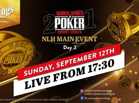 Sonntag ab 17:30 Uhr Tag 2 des WSOPC Main Events live aus dem King’s!