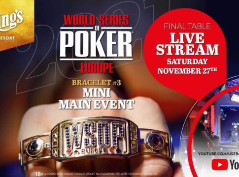 Samstag 17:00 Uhr – Übertragung vom Finale Table des €1.350 WSOPE Mini Main Events #3!