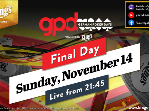 Sonntag ab ca. 21:45 Uhr Livestream vom Finale des GPD Main Event!