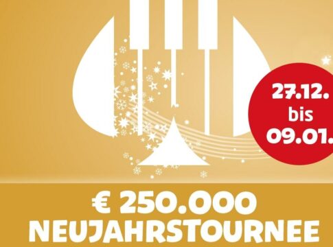 Ab 27. Dez garantiert die Neujahrstournee auf win2day satte €250.000!
