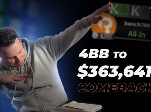 $363,000 For First…But Only 4 Big Blinds Left. Can Bencb Turn It Around?