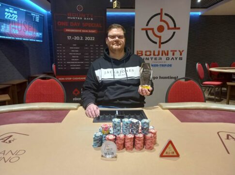 Grand Casino Aš: Stefan Böhm holt das Main Event der Bounty Hunter Days