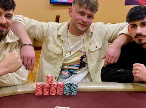 Phillip Pürner holt den Kickstarter im Grand Casino Aš
