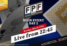 Sonntag ab 22:45 Uhr Tag 2 des France Poker Festival Main Events!