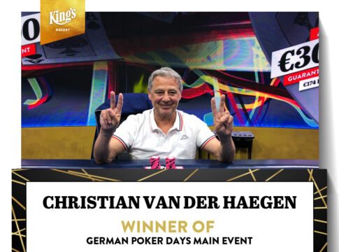 Christian van der Haegen siegt bei den German Poker Days