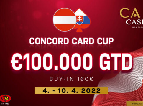 €100.000 Garantie beim Concord Card Cup im Card Casino Bratislava
