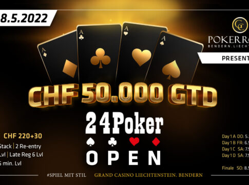 CHF 50.000 Garantie beim 24Poker Open im Grand Casino Liechtenstein