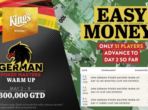 Bei den German Poker Masters im King’s fehlen noch 1.152 Entries für die Garantie!
