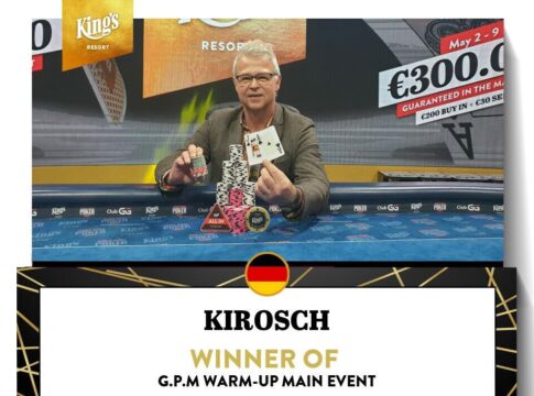 „Kirosch“ gewinnt den GPM Warm-Up Event und über €56.000 im King’s!