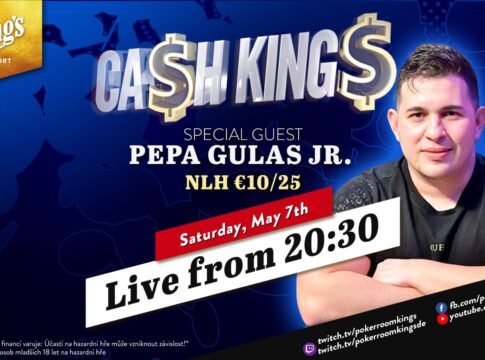 Samstag ab 20:30 Uhr Ca$h King$ NLH €10/€25 aus dem King’s!