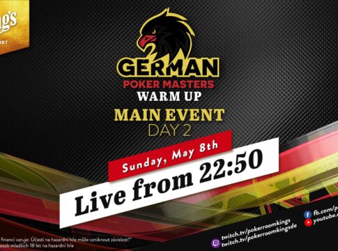 Sonntag ab 22:50 Uhr Tag 2 des German Poker Masters Warm-Up Events!