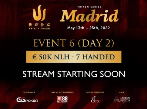 Ab 14:00 Uhr Livestream vom Finale des Triton Poker Madrid €50.000 NLH Events #6!