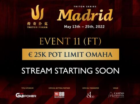 Ab 13:00 Uhr Livestream vom Finale des Triton Poker Madrid €25.000 PLO Events #10!