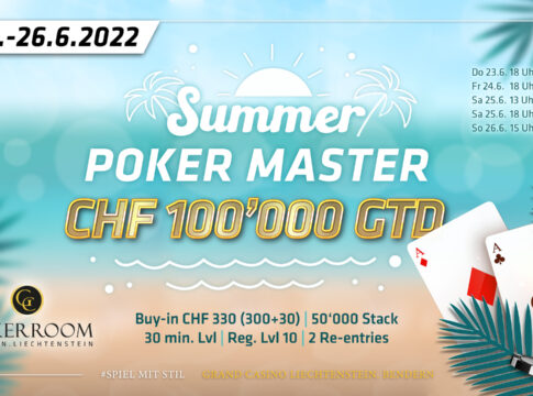Das Summer Poker Masters in Liechtenstein lockt mit CHF100.000 GTD