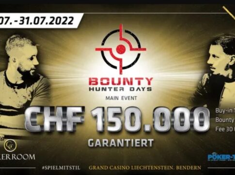 CHF 150.000 Garantie bei den Bounty Hunter Days II im Grand Casino Liechtenstein