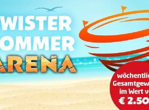 Twister Sommer Arena bei win2day mit wöchentlich €2.500