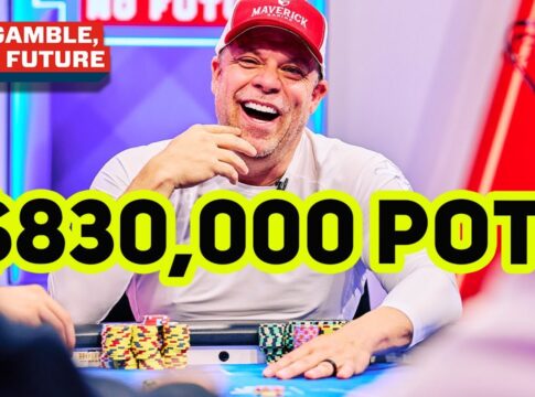 Irrer Bluff in einem $830.000 Pott