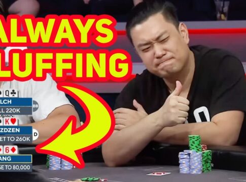 Aaron Zhangs Bluff mit 76 gegen Könige und Damen